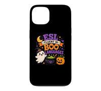 ESL : Parle couramment Les Langues des Livres, Professeur d'anglais Langue Seconde drôle, Halloween Coque pour iPhone 13