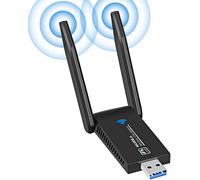 Esla Ac1300 Mbps Clé Wifi Puissante, Usb 3.0 Double Bande, 2.4G / 5Ghz Dongle Wifi, Adaptateur Wifi Pc/Laptop/Desktop/Tablet, Compatible Avec Windows 11/10/8/7/Vista/Xp, Mac Os X[X987]