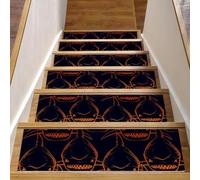 Eslifey Attack Shark Lot de 15 tapis d'escalier d'intérieur antidérapants pour marches en bois, 76,2 x 20,3 cm, pour chiens, enfants, personnes âgées avec adhésif réutilisable