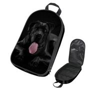 Eslifey Cane Corso Italiano Sac de rangement portable pour ustensiles de cuisine de camping et de voyage Motif chien Noir, multicolore 1, 14.7x8.74x2.17in/36x22.2x25.5cm, Organiseur de sac