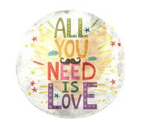 Eslifey Grand tapis moderne à poils longs moelleux pour décoration de salon, chambre à coucher, tout ce dont vous avez besoin c'est l'amour - 120 cm (1,2 m)