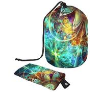 Eslifey Grande trousse de maquillage avec cordon de serrage - Motif manette de jeu colorée - Sac de voyage portable, Multicolore 6., 9.9x6.9in/25.2x17.6cm