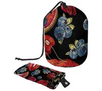 Eslifey Grande trousse de maquillage portable avec cordon de serrage, motif baiser doux pour les lèvres, Multicolore 3., 9.9x6.9in/25.2x17.6cm