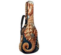 Eslifey Housse pour guitare acoustique, alpaga, tournesol, papillon, bandoulière réglable, 101,6 cm, 104,1 cm, 106,7 cm, Couleur 7, 42.9x16.9x4.7 in