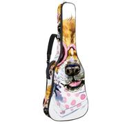 Eslifey Housse pour guitare acoustique avec bandoulière réglable Motif animaux de la forêt africaine Éléphant Girafe 101,6 cm 104 106,7 cm, Multicolore 4., 42.9x16.9x4.7 in, Organiseur de sac