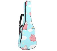 Eslifey Housse pour guitare acoustique avec bandoulière réglable Motif animaux de la forêt africaine Éléphant Girafe 101,6 cm 104 106,7 cm, Multicolore 7., 42.9x16.9x4.7 in, Organiseur de sac