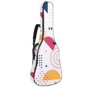 Eslifey Housse pour guitare acoustique avec bandoulière réglable Motif animaux de la forêt africaine Éléphant Girafe 101,6 cm 104 106,7 cm, Multicolore 10., 42.9x16.9x4.7 in, Organiseur de sac