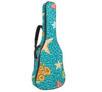 Eslifey Housse pour guitare acoustique avec bandoulière réglable Motif animaux de la forêt africaine Éléphant Girafe 101,6 cm 104 106,7 cm, Multicolore 3., 42.9x16.9x4.7 in, Organiseur de sac