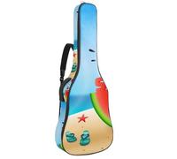 Eslifey Housse pour guitare acoustique avec bandoulière réglable Motif feuilles Bleu marine tropical 101,6 cm 101,6 cm, Multicolore 6., 42.9x16.9x4.7 in, Organiseur de sac