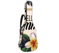 Eslifey Housse pour guitare acoustique avec bandoulière réglable Motif feuilles tropicales Violet 101,6 cm 101,6 cm, Multicolore 8., 42.9x16.9x4.7 in, Organiseur de sac