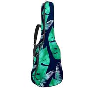 Eslifey Housse pour guitare acoustique avec bandoulière réglable Motif feuilles vertes tropicales 101,6 cm 101,6 cm, Multicolore 5., 42.9x16.9x4.7 in, Organiseur de sac