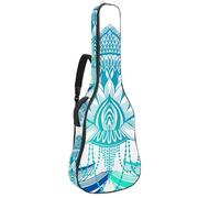 Eslifey Housse pour guitare acoustique avec bandoulière réglable Motif fleurs mandala Violet 101,6 cm 101,6 cm, multicolore 2, 42.9x16.9x4.7 in, Organiseur de sac