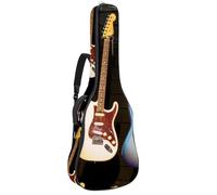 Eslifey Housse pour guitare acoustique avec bandoulière réglable Motif grenouille sur la feuille de lotus 101,6 cm 101,6 cm, Multicolore 7., 42.9x16.9x4.7 in, Organiseur de sac