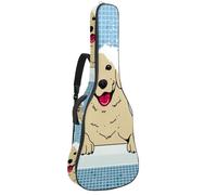 Eslifey Housse pour guitare acoustique avec bandoulière réglable Motif grenouille verte 101,6 cm 101,6 cm, Multicolore 10., 42.9x16.9x4.7 in, Organiseur de sac