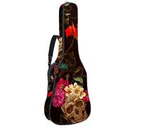 Eslifey Housse pour guitare acoustique avec bandoulière réglable Motif papillon Bleu 101,6 cm 101,6 cm, Multicolore 6., 42.9x16.9x4.7 in, Organiseur de sac
