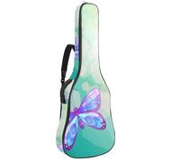 Eslifey Housse pour guitare acoustique avec bandoulière réglable Motif papillon Bleu 101,6 cm 101,6 cm, multicolore 1, 42.9x16.9x4.7 in, Organiseur de sac