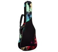 Eslifey Housse pour guitare acoustique avec bandoulière réglable Motif papillon et rose 101,6 cm, Couleur 6, 42.9x16.9x4.7 in