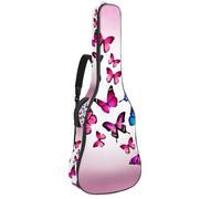 Eslifey Housse pour guitare acoustique avec bandoulière réglable Motif papillon Rose 101,6 cm 101,6 cm, multicolore 1, 42.9x16.9x4.7 in, Organiseur de sac