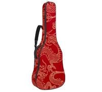 Eslifey Housse pour guitare acoustique avec bandoulière réglable Motif papillon sur fleur 101,6 cm 101,6 cm, multicolore 2, 42.9x16.9x4.7 in, Organiseur de sac