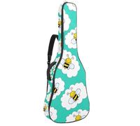 Eslifey Housse pour guitare acoustique avec bandoulière réglable Motif papillon sur fleur 101,6 cm 101,6 cm, Multicolore 9., 42.9x16.9x4.7 in, Organiseur de sac