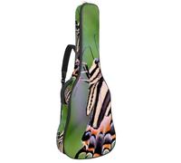 Eslifey Housse pour guitare acoustique avec bandoulière réglable Motif papillon sur fleur 101,6 cm 101,6 cm, multicolore 1, 42.9x16.9x4.7 in, Organiseur de sac