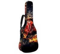 Eslifey Housse pour guitare acoustique Day of The Dead Sugar Skull Floral Bandoulière réglable 101,6 cm 104 cm 106,7 cm, Multicolore 3., 42.9x16.9x4.7 in, Organiseur de sac