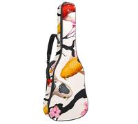 Eslifey Housse pour guitare acoustique Koi Fish and Cherry avec bandoulière réglable 101,6 cm, 104,1 cm, 106,7 cm, multicolore 1, 42.9x16.9x4.7 in, Organiseur de sac