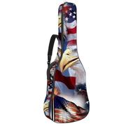 Eslifey Housse pour guitare acoustique London UK Bus rouge et Big Ben avec bandoulière réglable 101,6 cm, 104,1 cm, 106,7 cm, multicolore 2, 42.9x16.9x4.7 in, Organiseur de sac