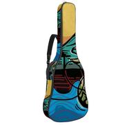 Eslifey Housse pour guitare acoustique London UK Bus rouge et Big Ben avec bandoulière réglable 101,6 cm, 104,1 cm, 106,7 cm, Multicolore 3., 42.9x16.9x4.7 in, Organiseur de sac