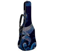 Eslifey Housse pour guitare acoustique - Motif écureuil et oiseau dans la forêt - Bandoulière réglable - 101,6 cm - 101,6 cm - 106,7 cm, Multicolore 10., 42.9x16.9x4.7 in, Organiseur de sac