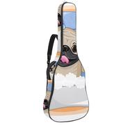 Eslifey Housse pour guitare acoustique - Motif étoile et lune - Silhouette ballerine - Bandoulière réglable - 101,6 cm - 101,6 cm - 106,7 cm, multicolore 2, 42.9x16.9x4.7 in, Organiseur de sac