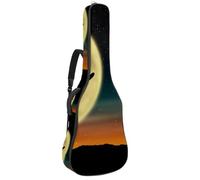 Eslifey Housse pour guitare acoustique - Motif étoile et lune - Silhouette ballerine - Bandoulière réglable - 101,6 cm - 101,6 cm - 106,7 cm, multicolore 1, 42.9x16.9x4.7 in, Organiseur de sac