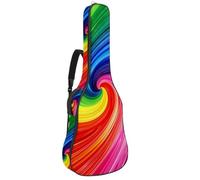 Eslifey Housse pour guitare acoustique - Motif fleur papillon libellule - Bandoulière réglable - 101,6 cm - 101,6 cm - 106,7 cm, Couleur 8, 42.9x16.9x4.7 in
