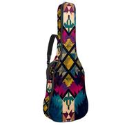 Eslifey Housse pour guitare acoustique - Motif fleur papillon libellule - Bandoulière réglable - 101,6 cm - 101,6 cm - 106,7 cm, Couleur 2, 42.9x16.9x4.7 in