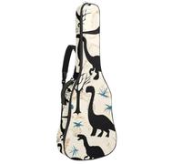 Eslifey Housse pour guitare acoustique - Motif fleur papillon libellule - Bandoulière réglable - 101,6 cm - 101,6 cm - 106,7 cm, Couleur 5, 42.9x16.9x4.7 in