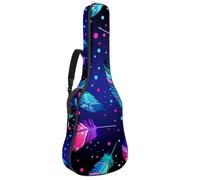 Eslifey Housse pour guitare acoustique - Motif forêt - Motif renard - Oiseau - Fleur - Réglable - 101,6 cm - 104 - 106,7 cm, multicolore 2, 42.9x16.9x4.7 in, Organiseur de sac