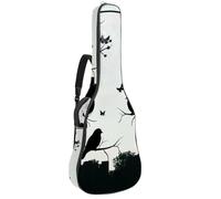 Eslifey Housse pour guitare acoustique - Motif silhouette d'oiseaux - Bandoulière réglable - 101,6 cm - 101,6 cm - 106,7 cm, multicolore, 42.9x16.9x4.7 in, Organiseur de sac