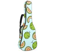 Eslifey Housse pour guitare acoustique - Motif visage de Corgi - Bandoulière réglable - 101,6 cm - 101,6 cm - 106,7 cm, Multicolore 7., 42.9x16.9x4.7 in, Organiseur de sac