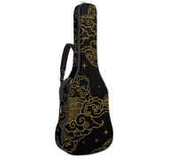 Eslifey Housse pour guitare acoustique, mythes chinois, légendes, dragon, rouge, bleu marine, bandoulière réglable, 101,6 cm, 101,6 cm, Multicolore 4., 42.9x16.9x4.7 in, Organiseur de sac