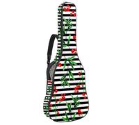 Eslifey Housse pour guitare acoustique, mythes chinois, légendes, dragon, rouge, bleu marine, bandoulière réglable, 101,6 cm, 101,6 cm, Multicolore 3., 42.9x16.9x4.7 in, Organiseur de sac