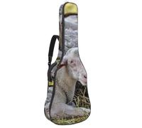 Eslifey Housse pour guitare acoustique - Nouvel An chinois - Fuwa Fish Lotus - Bandoulière réglable - 101,6 cm - 101,6 cm - 106,7 cm, multicolore 2, 42.9x16.9x4.7 in, Organiseur de sac