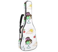 Eslifey Housse pour guitare acoustique - Nouvel An chinois - Fuwa Fish Lotus - Bandoulière réglable - 101,6 cm - 101,6 cm - 106,7 cm, Multicolore 4., 42.9x16.9x4.7 in, Organiseur de sac