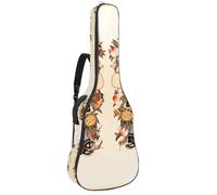 Eslifey Housse pour guitare acoustique - Nouvel An chinois - Fuwa Fish Lotus - Bandoulière réglable - 101,6 cm - 101,6 cm - 106,7 cm, Multicolore 10., 42.9x16.9x4.7 in, Organiseur de sac