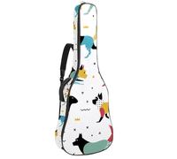 Eslifey Housse pour guitare acoustique Pentecôte Sunday Holy Spirit Dove avec bandoulière réglable 101,6 cm, 104,1 cm, 106,7 cm, Multicolore 7., 42.9x16.9x4.7 in, Organiseur de sac