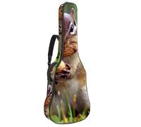 Eslifey Housse pour guitare acoustique Squirrel Bit The Peanuts avec bandoulière réglable 101,6 cm, 104,1 cm, 106,7 cm, multicolore 1, 42.9x16.9x4.7 in, Organiseur de sac