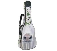 Eslifey Housse pour guitare acoustique vintage texturée Collage des symboles emblématiques de Londres UK Bandoulière réglable 101,6 cm 104 cm 106,7 cm, Multicolore 9., 42.9x16.9x4.7 in, Organiseur de