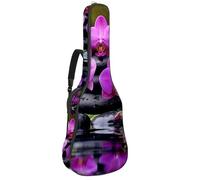 Eslifey Housse pour guitare acoustique Zen Basalte Pierres Orchidée Bandoulière réglable 101,6 cm 104 cm 106,7 cm, multicolore, 42.9x16.9x4.7 in, Organiseur de sac