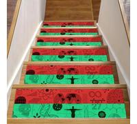 Eslifey Lot de 15 tapis d'escalier d'intérieur antidérapants pour la physique et les mathématiques pour marches en bois, 76,2 x 20,3 cm, pour chiens, enfants, personnes âgées avec adhésif réutilisable