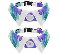 Eslifey Lot de 2 colliers pour chien avec nœud papillon et clochette, mignon licorne Sweet Dream réglable à revers pour petits animaux de compagnie