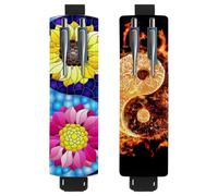 Eslifey Lot de 2 porte-stylos portables Rome vintage pour voiture - Peut contenir 2 ou 3 stylos, bande élastique réglable, amovible, Multi 10., 6.1x1.8in/15.4x4.6cm